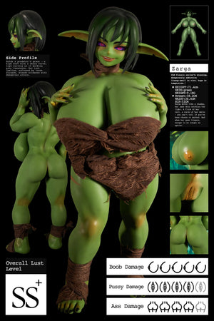 Zarga Orc Sexdocka (Climax Doll Mini 70cm V-kupa Silikon)