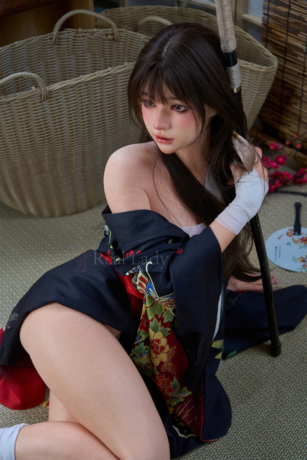 Evie bambola del sesso (Real Lady 150 cm Coppa F T4 in silicone)