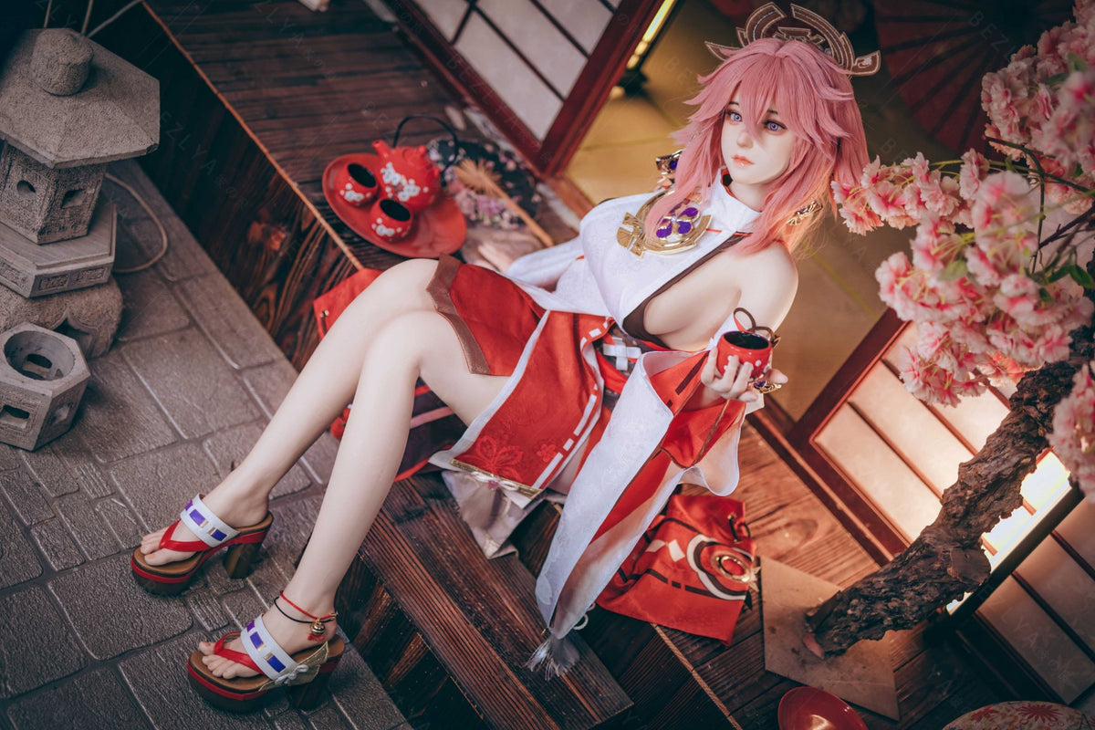 Yae Miko bambola del sesso (Bezlya Doll 155 cm Coppa E 2.2CF Silicone)