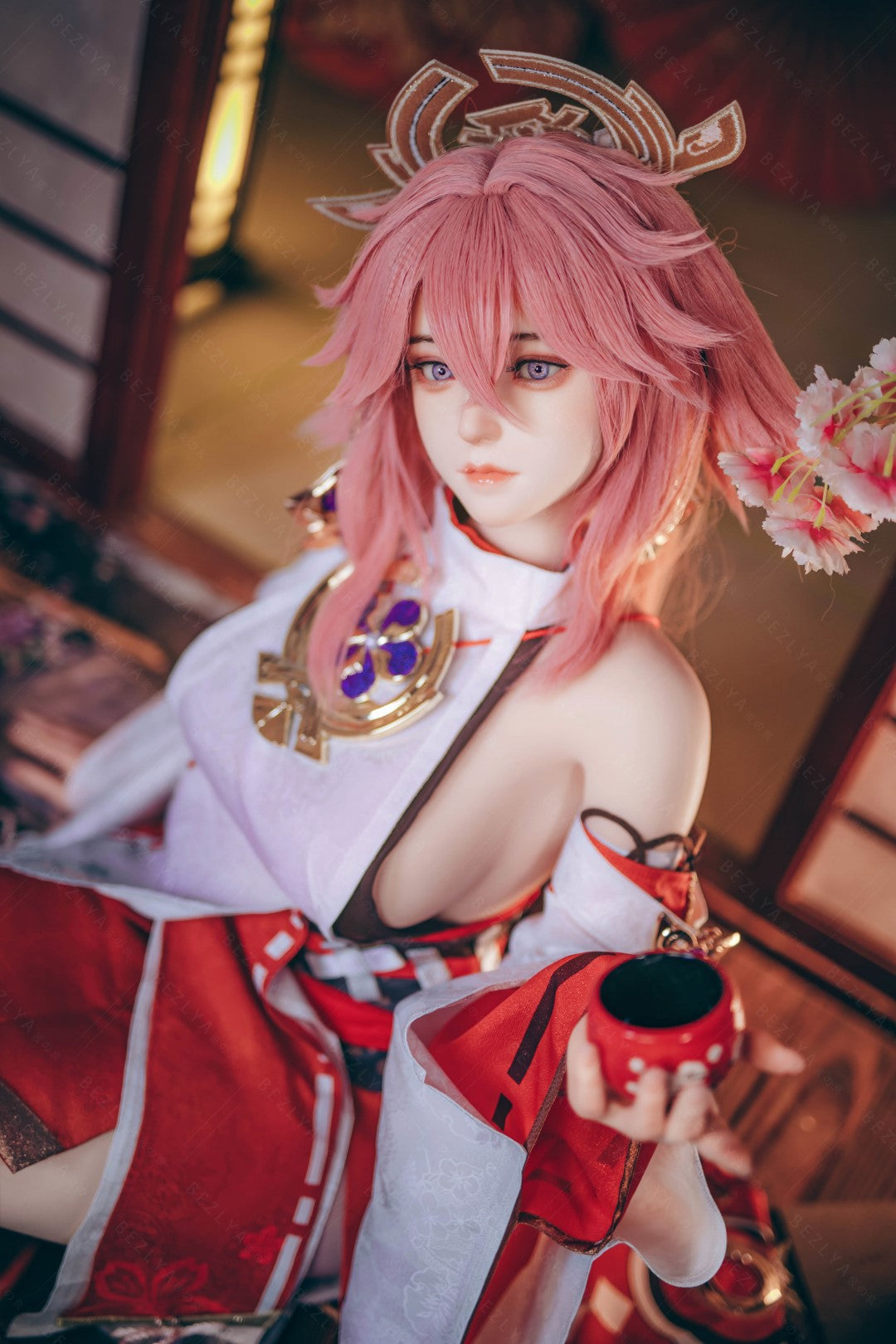 Yae Miko bambola del sesso (Bezlya Doll 155 cm Coppa E 2.2CF Silicone)