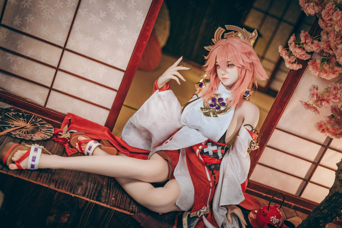 Yae Miko bambola del sesso (Bezlya Doll 155 cm Coppa E 2.2CF Silicone)