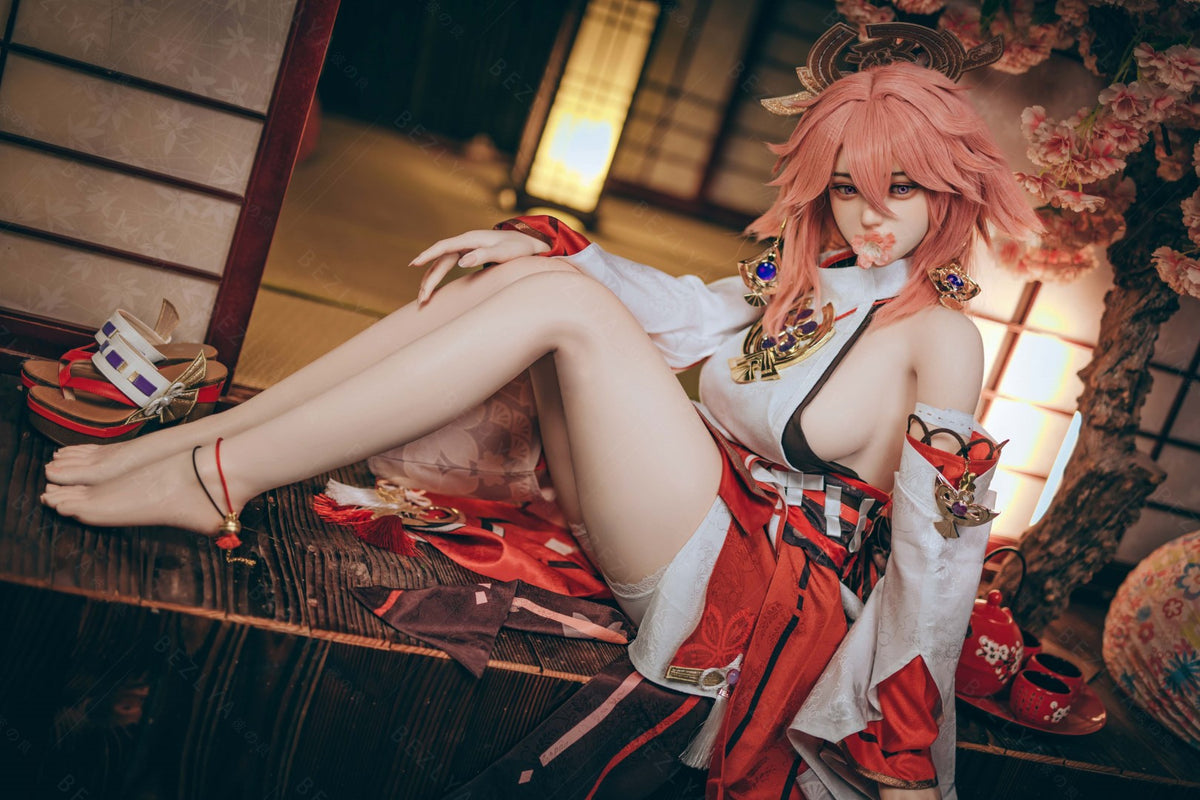 Yae Miko bambola del sesso (Bezlya Doll 155 cm Coppa E 2.2CF Silicone)