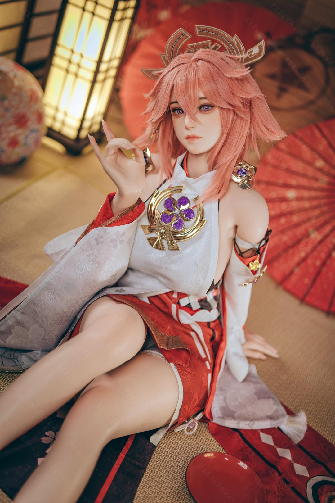 Yae Miko bambola del sesso (Bezlya Doll 155 cm Coppa E 2.2CF Silicone)