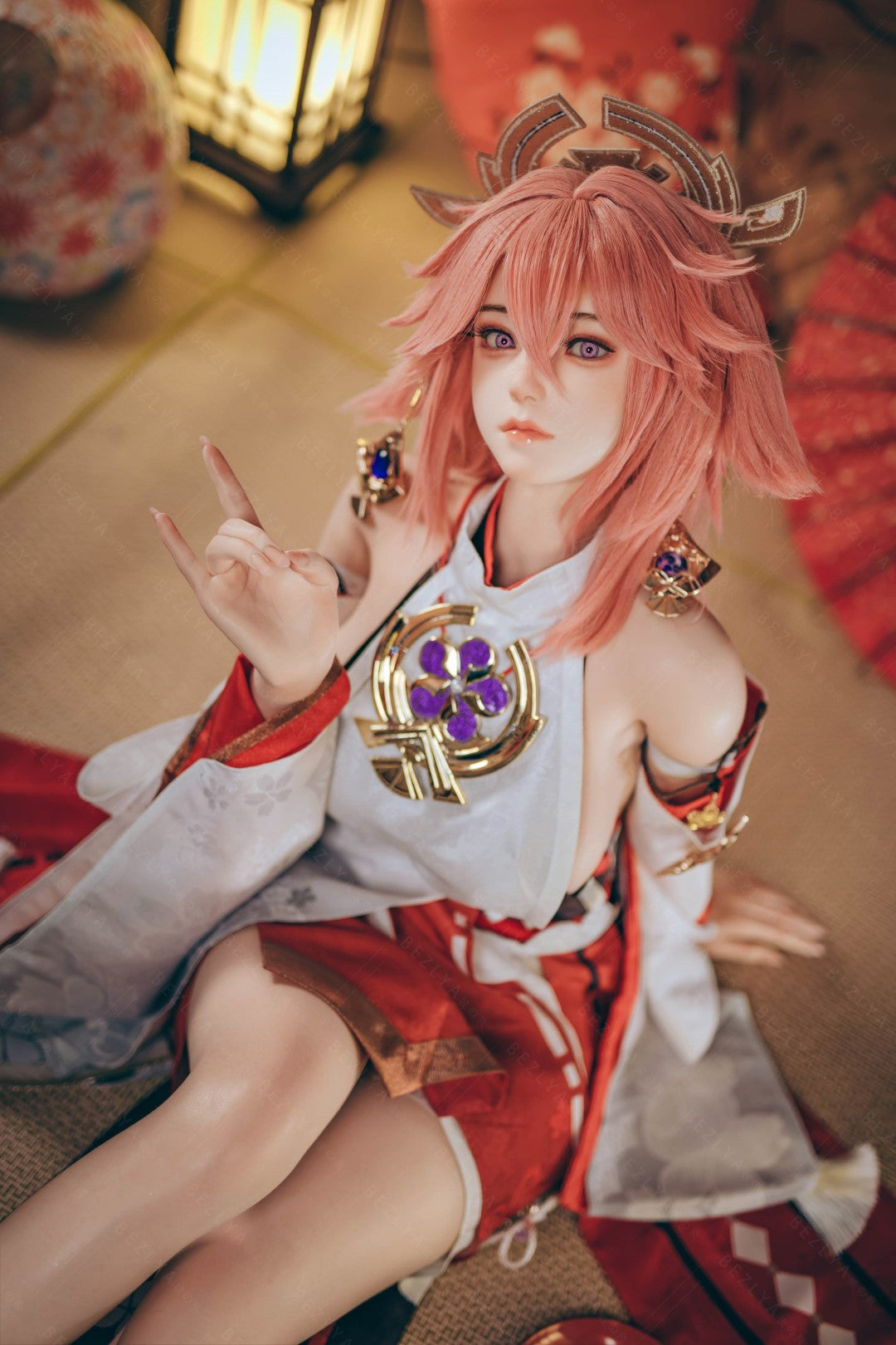 Yae Miko bambola del sesso (Bezlya Doll 155 cm Coppa E 2.2CF Silicone)