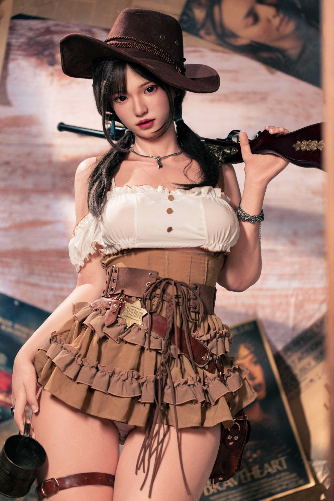 Bambola del sesso Helianthus (Bezlya Doll 162 cm Coppa C 2.2U Silicone)