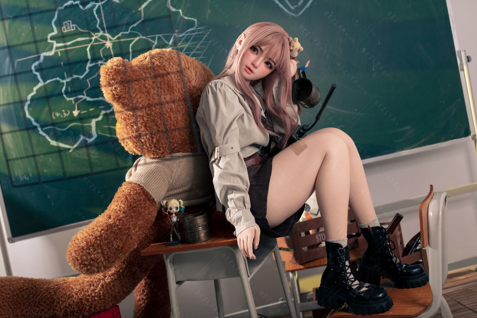 Bambola del sesso Convallaria (Bezlya Doll 155 cm Coppa B 2.1 Silicone)