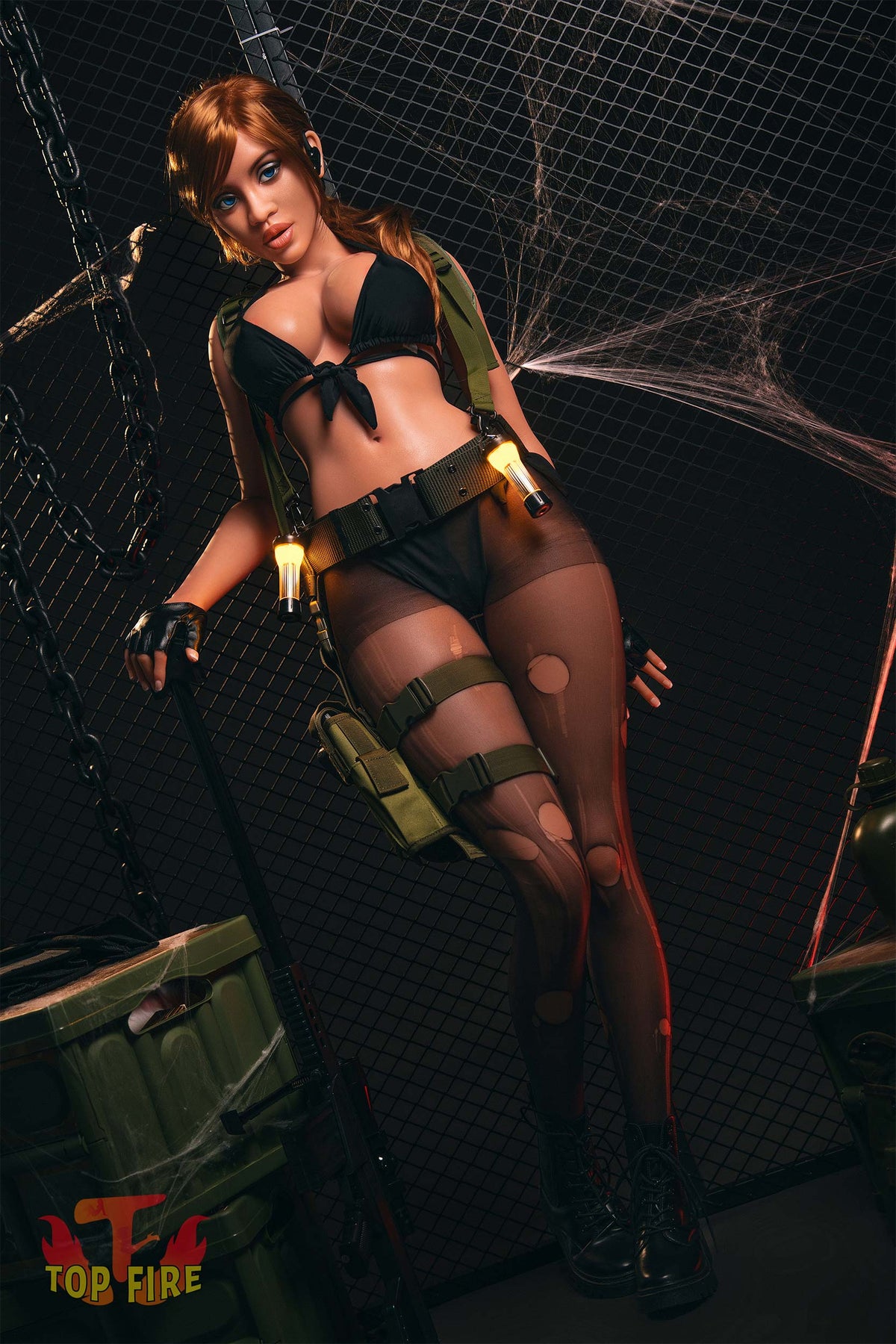 Hedy bambola del sesso (Top Fire Doll Coppa G da 163 cm (T04 in silicone)