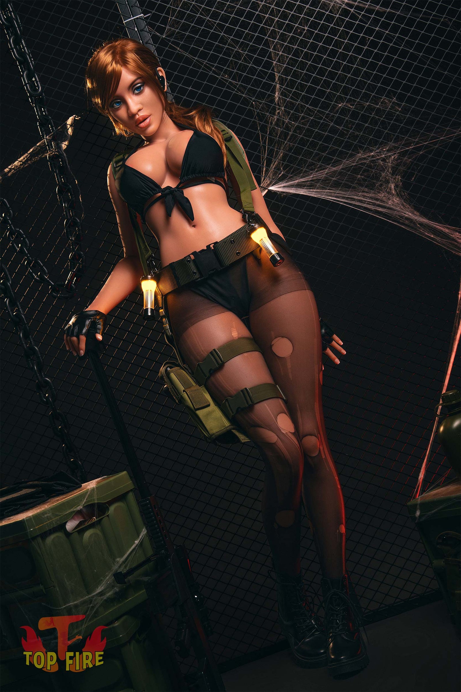 Hedy bambola del sesso (Top Fire Doll Coppa G da 163 cm (T04 in silicone)