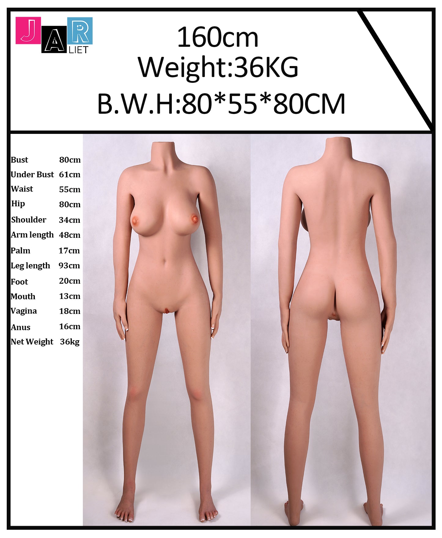 Helen bambola del sesso (Jarliet 160 cm Coppa D (TPE+silicone)