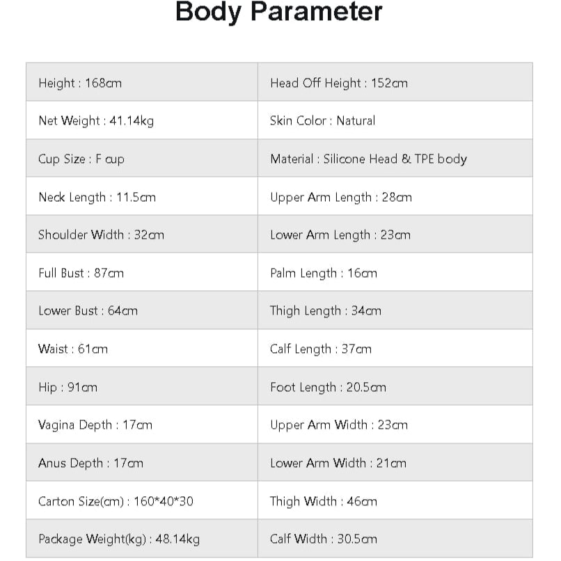 Elara-B bambola del sesso (LilyDoll Coppa F da 168 cm #LD001 TPE+silicone)