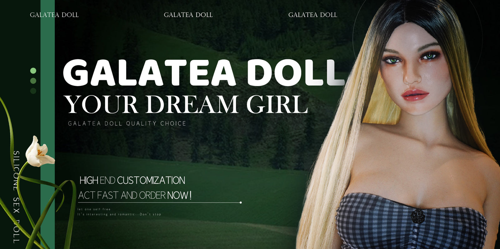 Bambola del sesso d'élite (Galatea Doll 163 cm Coppa D n. 197 Silicone)