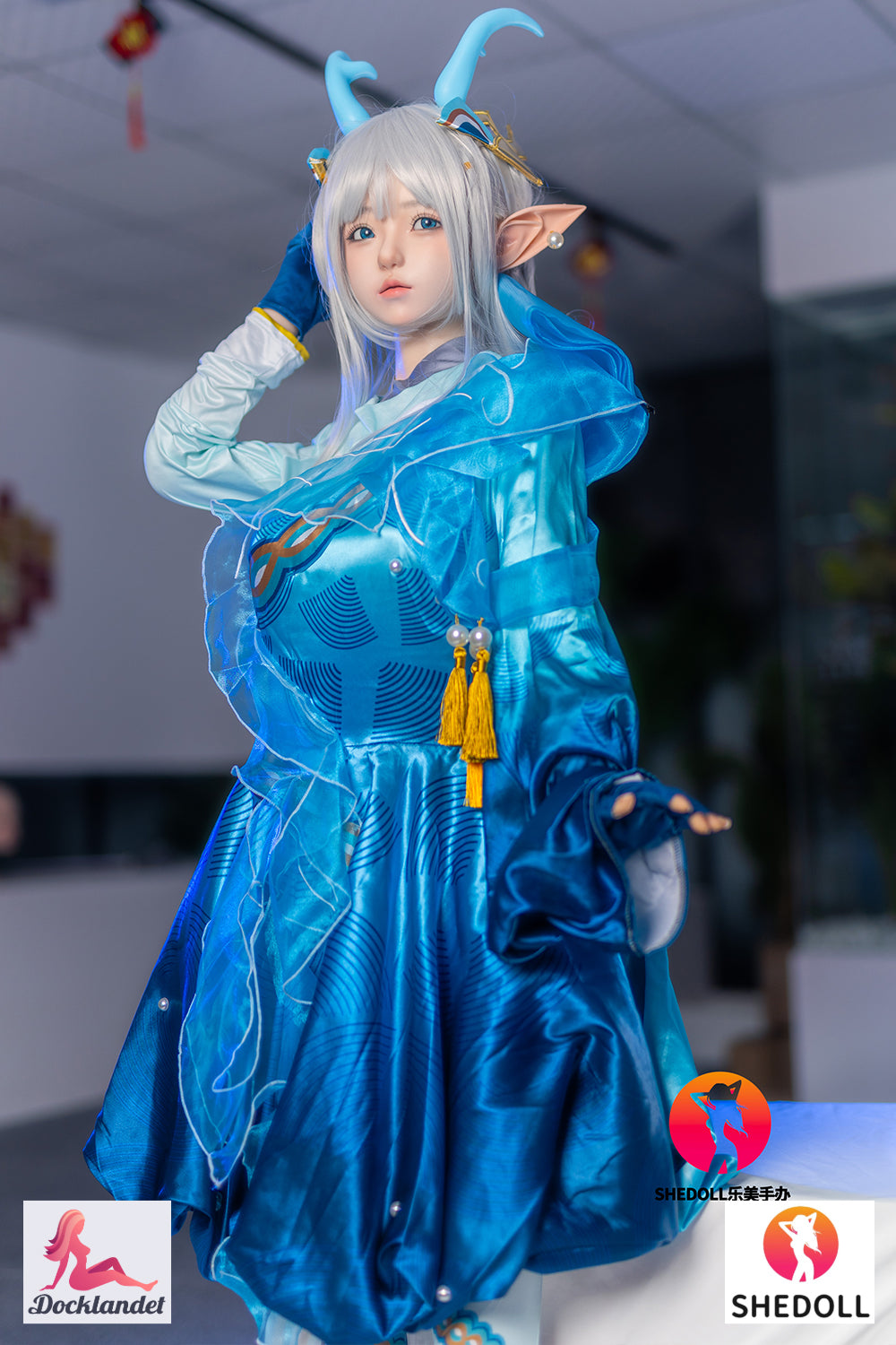 Aileen poupée sexuelle (SHEDOLL Bonnet D 148 cm #SH087 2.0 Silicone)