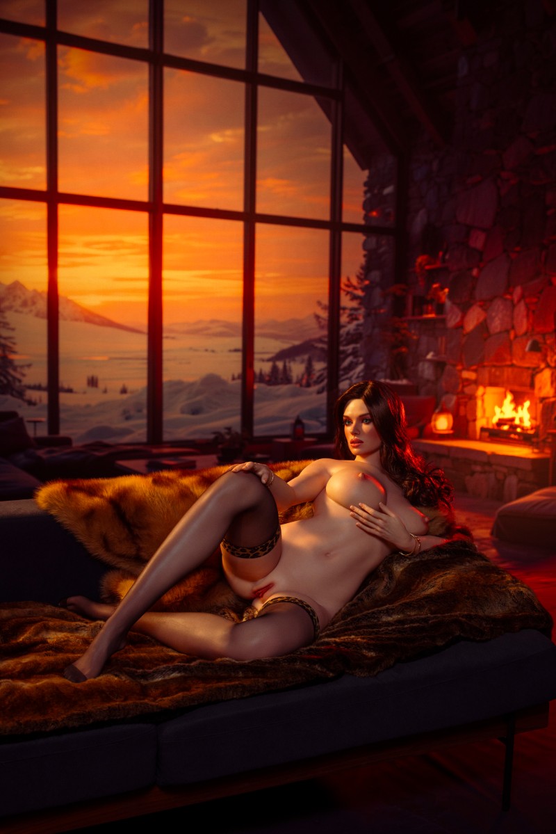 Bella bambola del sesso (Top Fire Doll Coppa G da 174 cm (T61 in silicone)