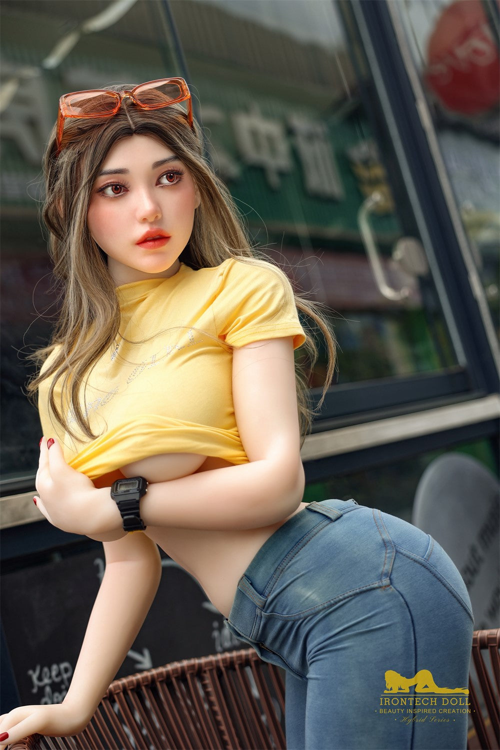 Eileen sexpuppe (Irontech Doll 159cm G-cup S40 TPE+Silikon)