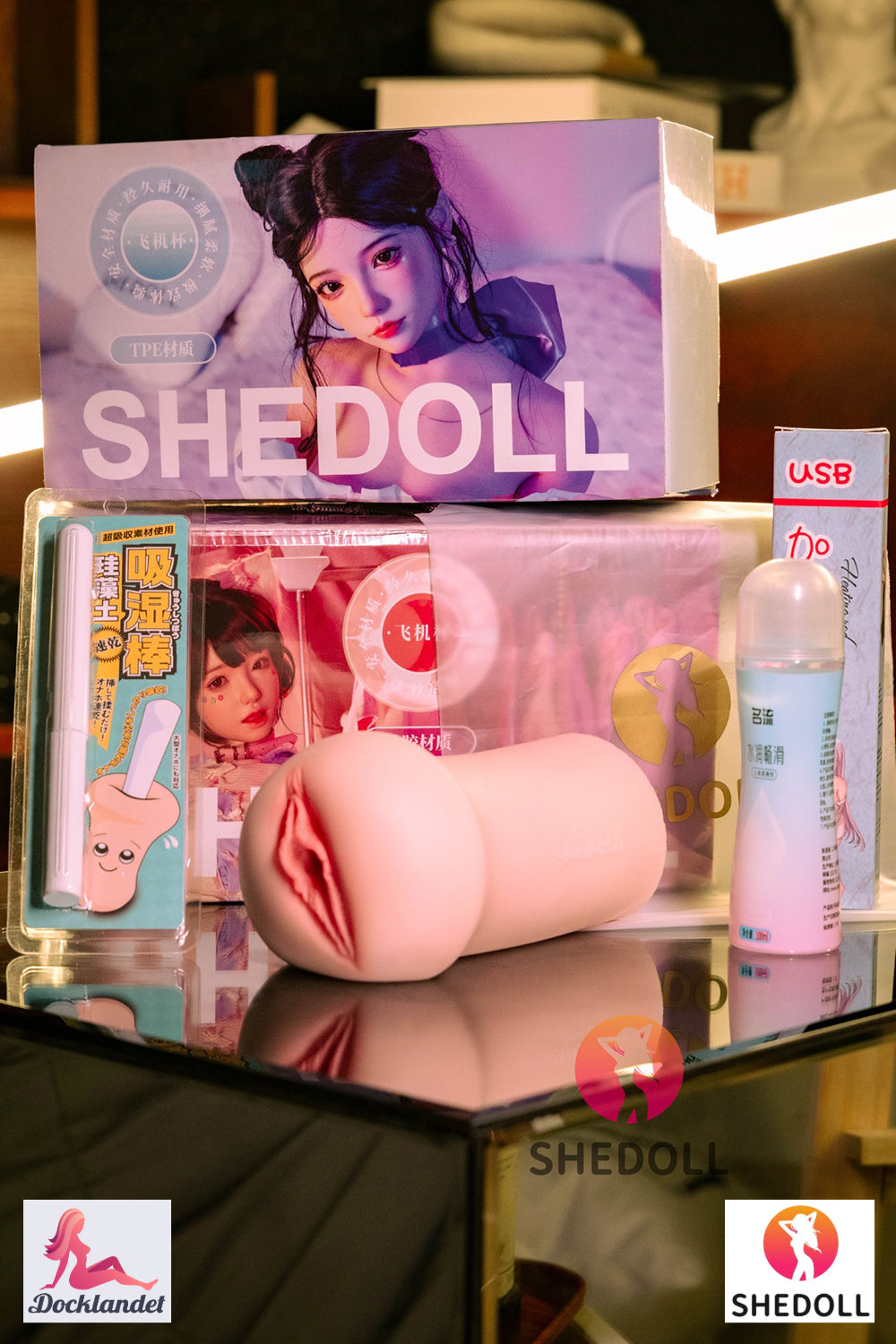 Masturbatore realistico (SHEDOLL #SH160 Silicone &amp; TPE)