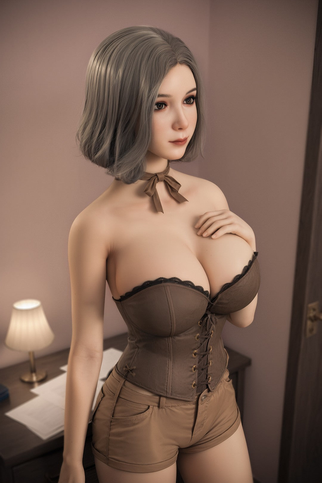Delorès poupée sexuelle (Aibei Doll 153 cm N-Cup #AB17 TPE+Silicone)