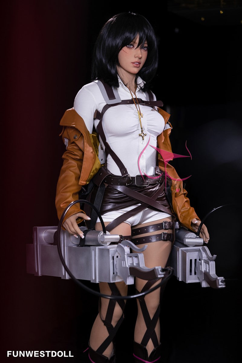 Mikasa Chloé poupée sexuelle (FunWest Doll 159cm A-Cup # 035 TPE)