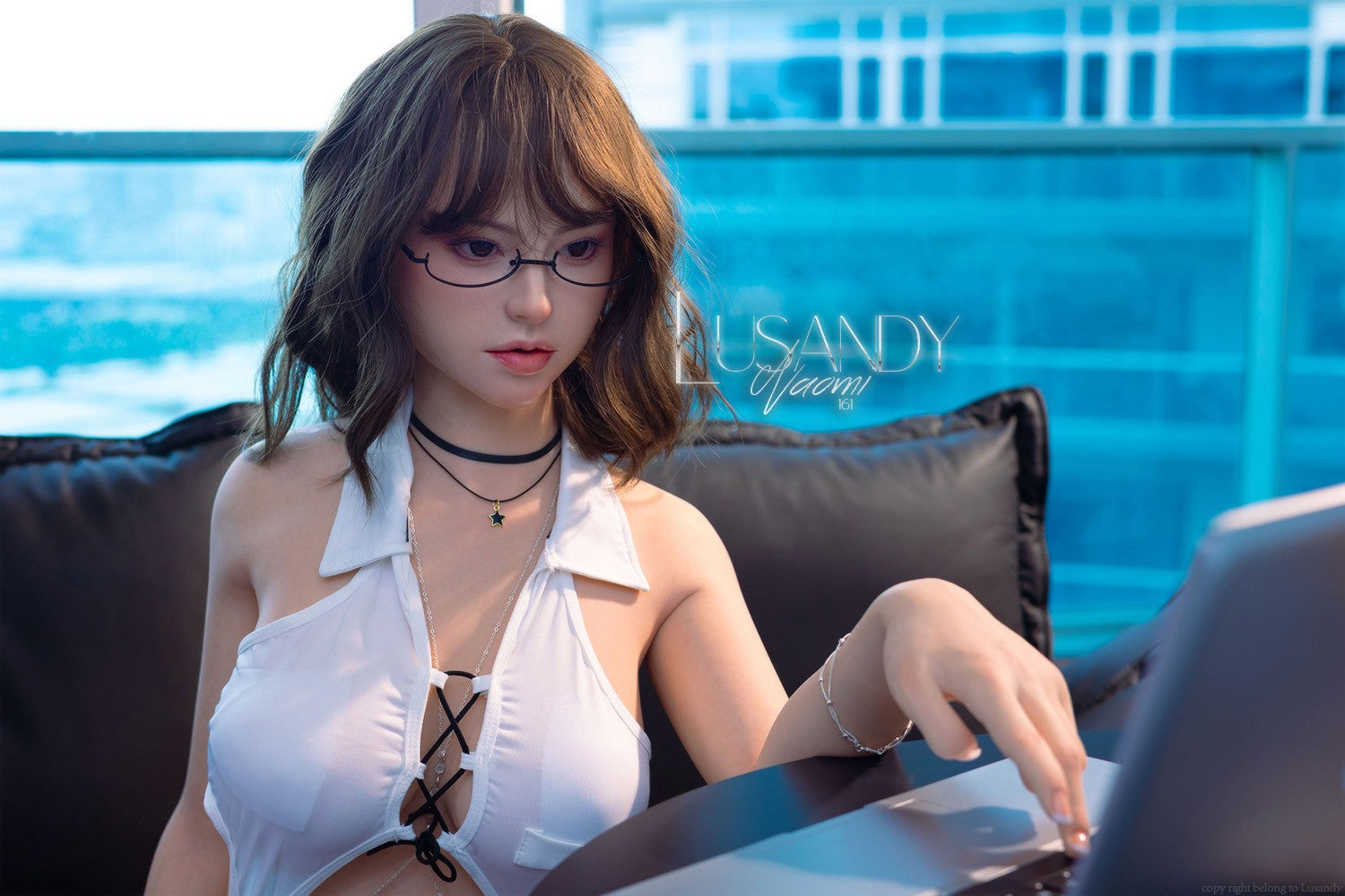 Naomi poupée sexuelle (Lusandy Doll 161 cm en silicone D-Cup)