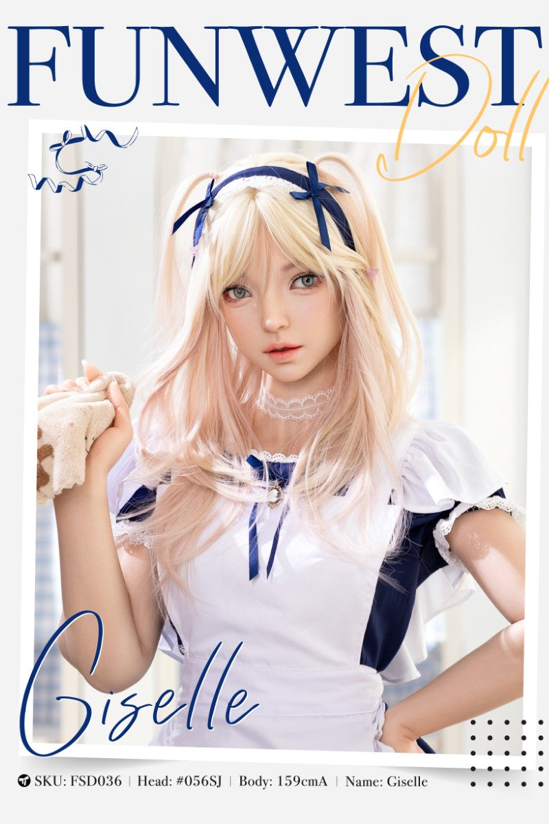 Gisèle poupée sexuelle (FunWest Doll 159 cm Bonnet A #056SJ Silicone)