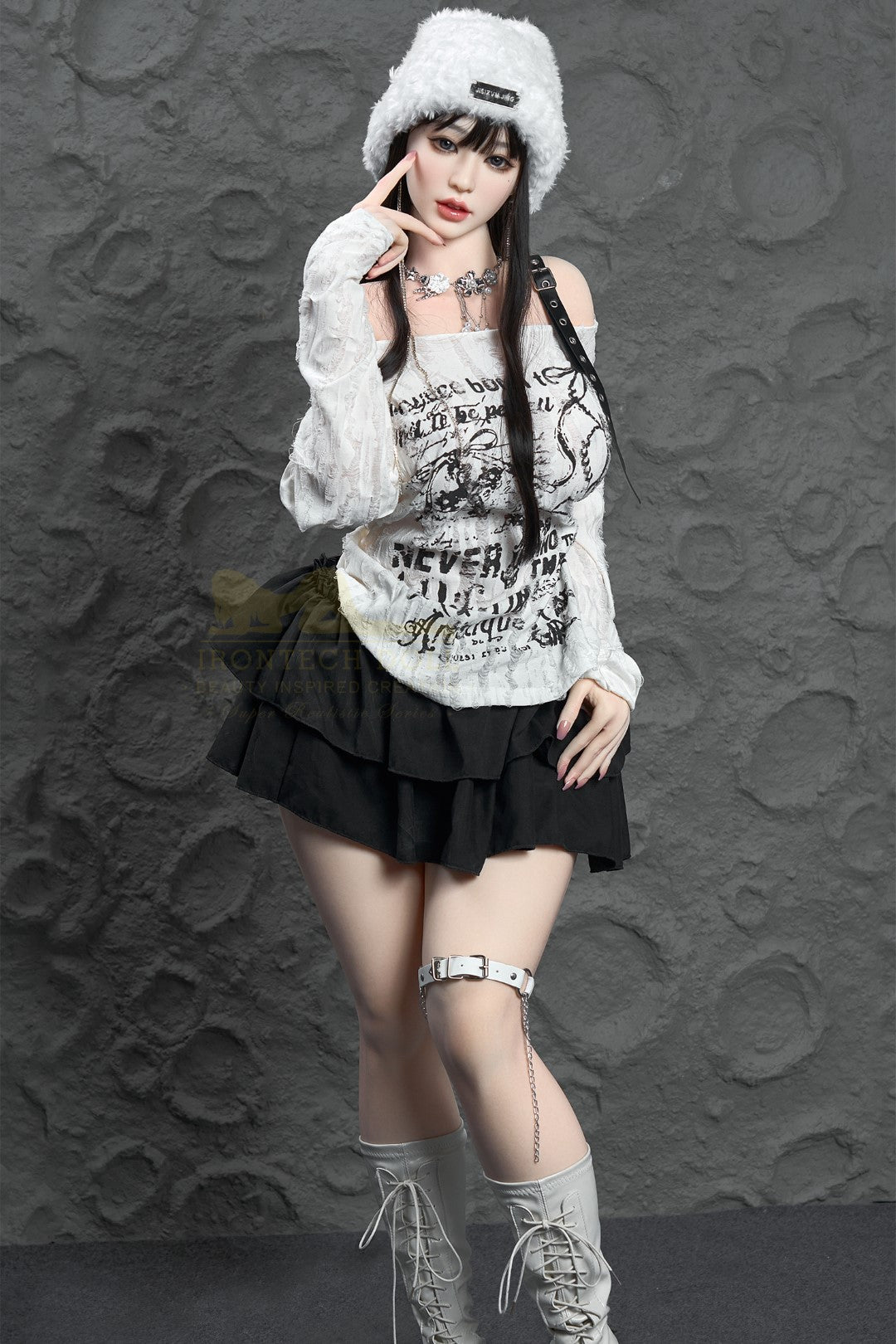 Yuna bambola del sesso (Irontech Doll Coppa F da 165 cm T1-1 in silicone)