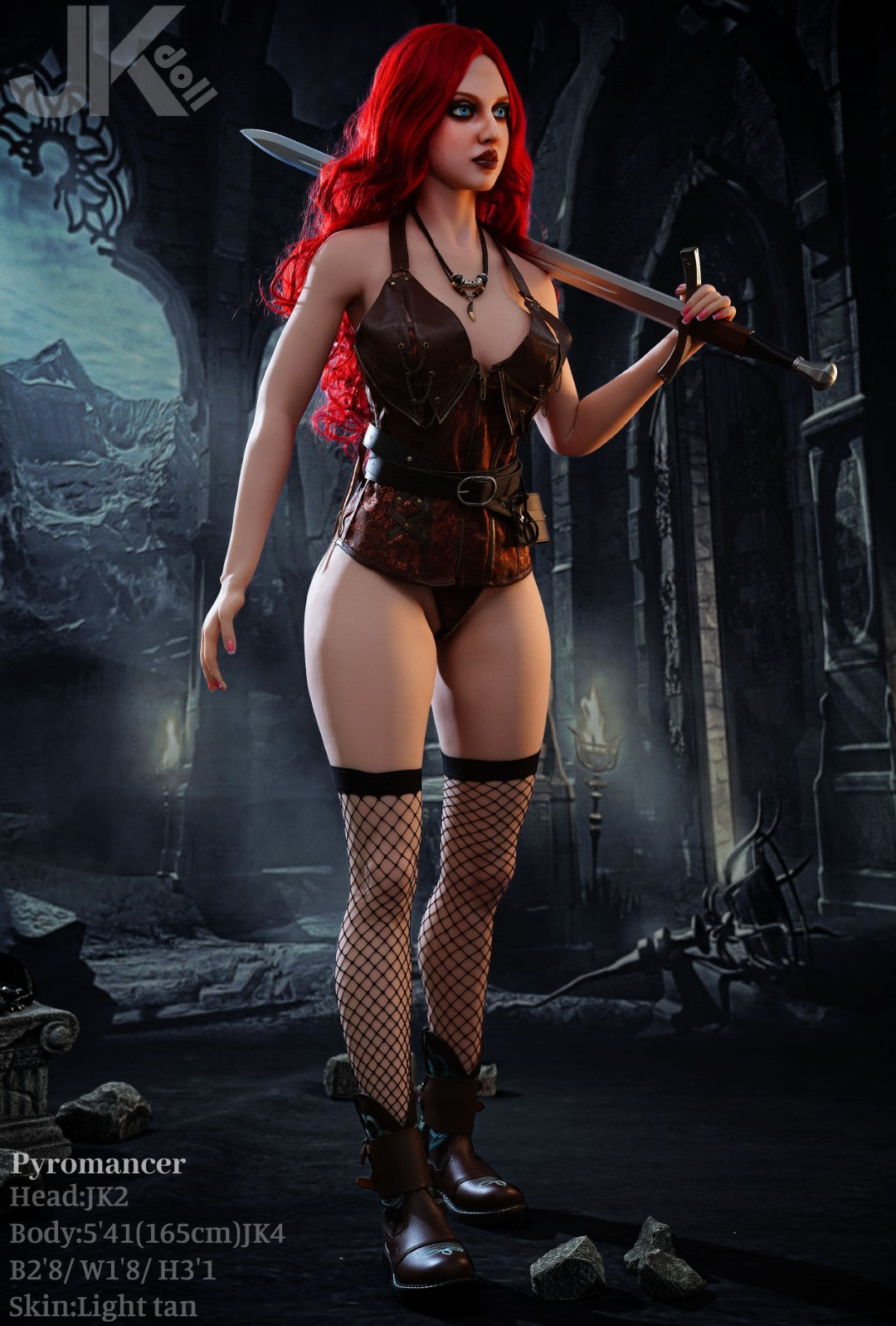 Bambola sessuale del piromante (JK-Doll 165 cm Coppa D JK2 TPE)