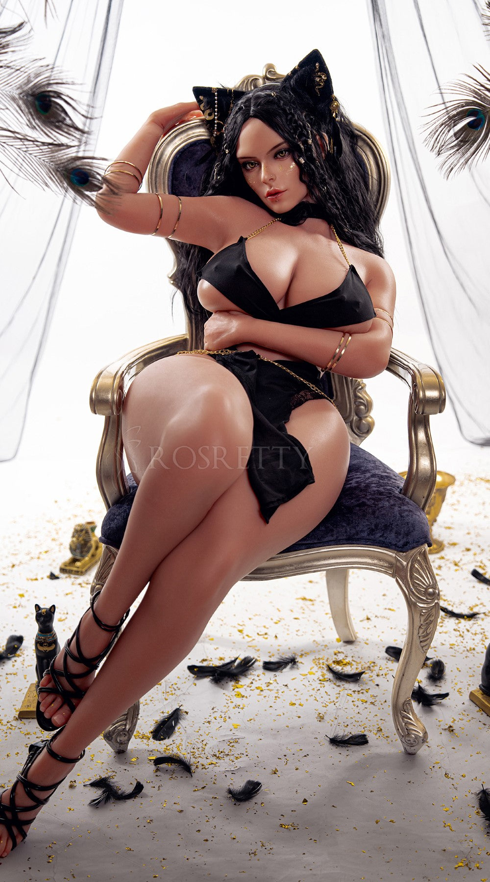 Hébé poupée sexuelle (Rosretty Doll 156cm Bonnet D #S17 Silicone)