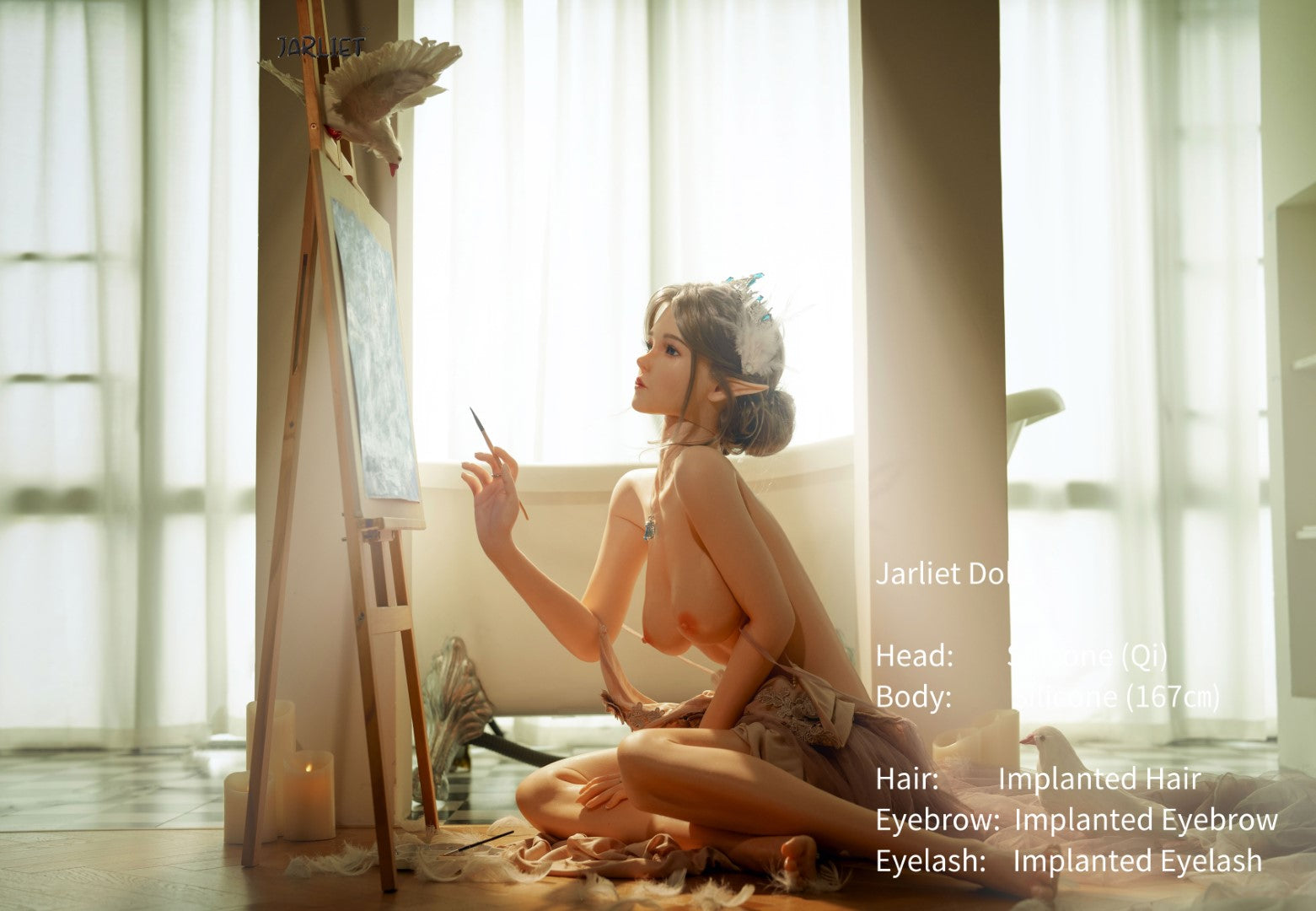 Qi poupée sexuelle (Jarliet 167 cm (bonnet B en silicone)