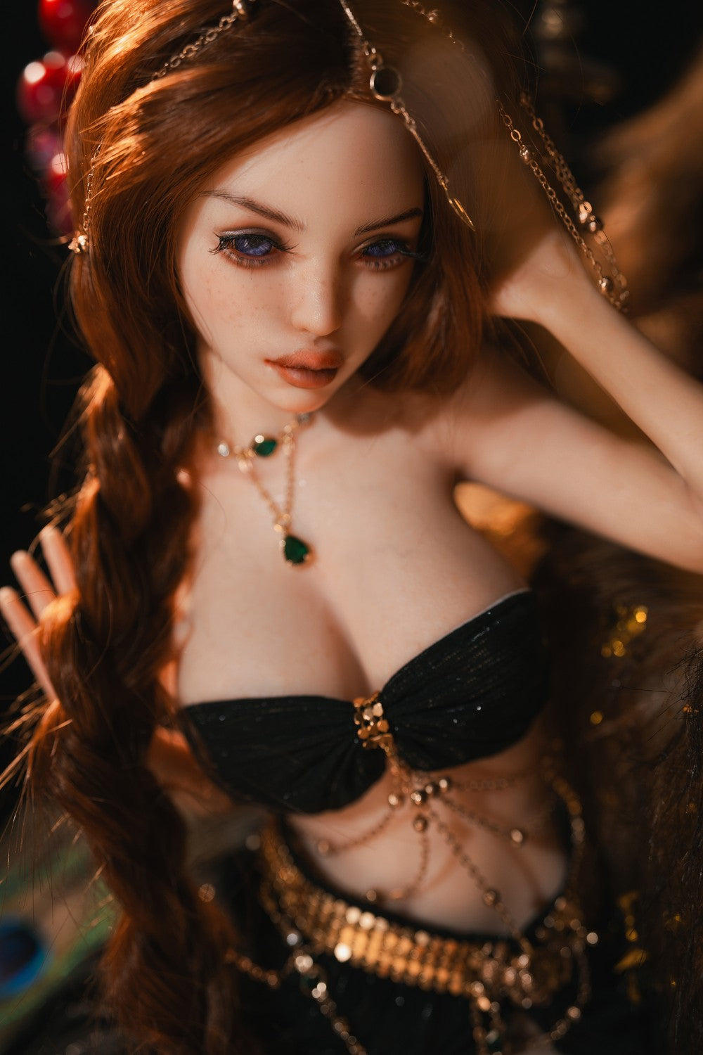 Amina poupée sexuelle (Rosretty Doll Bonnet D 60 cm SM1 Silicone)