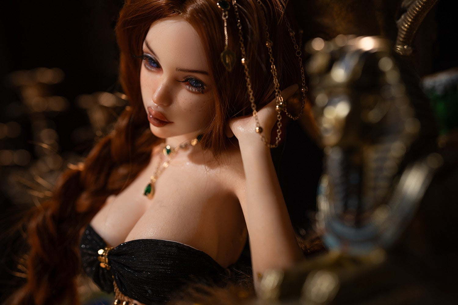 Amina poupée sexuelle (Rosretty Doll Bonnet D 60 cm SM1 Silicone)