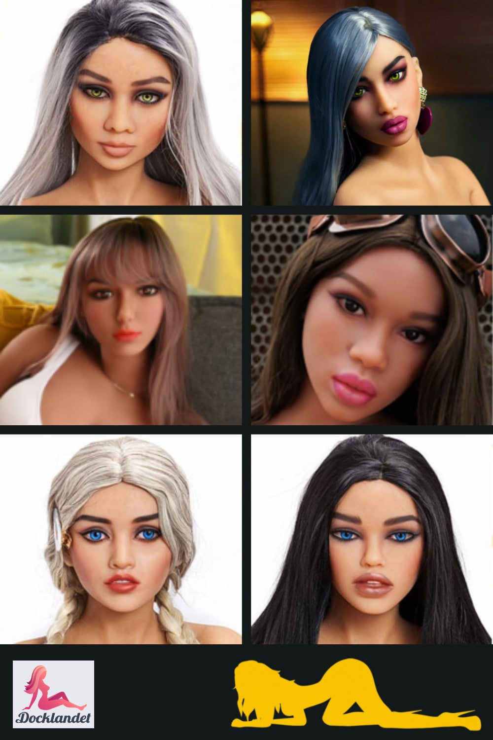 Zusätzlicher Kopf (Irontech Doll TPE-Original)