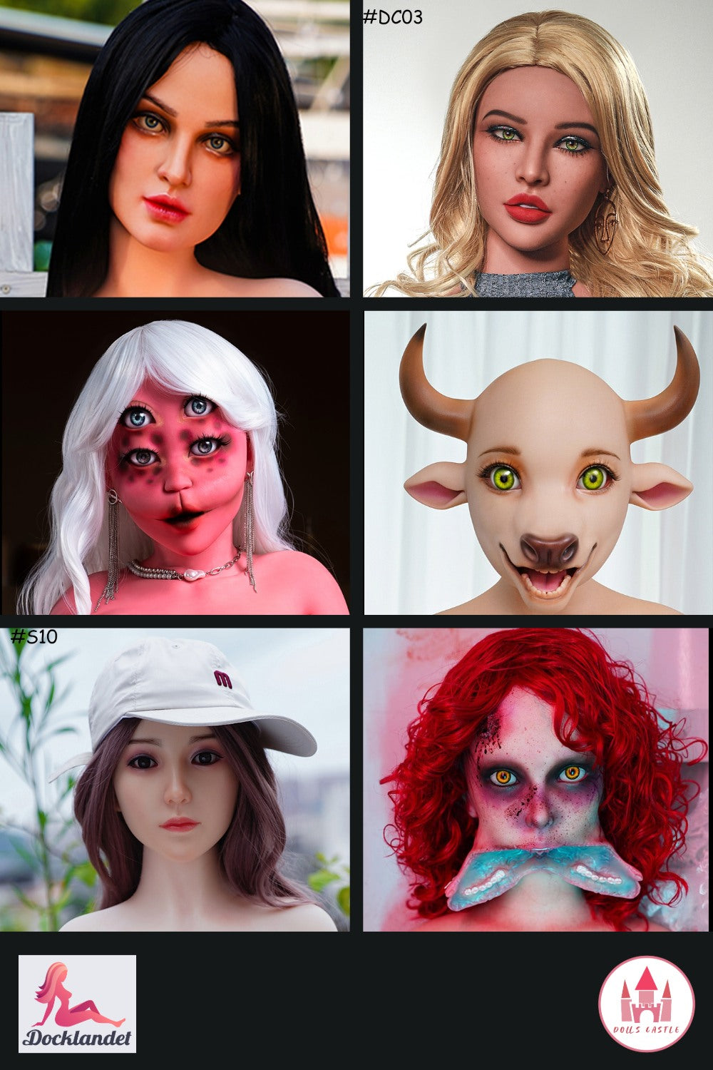 Tête supplémentaire (Dolls Castle Silicone d'origine)