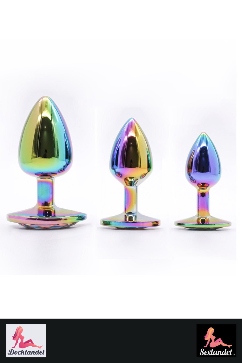 Buttplug en Aluminium - Lot de 3 Tailles