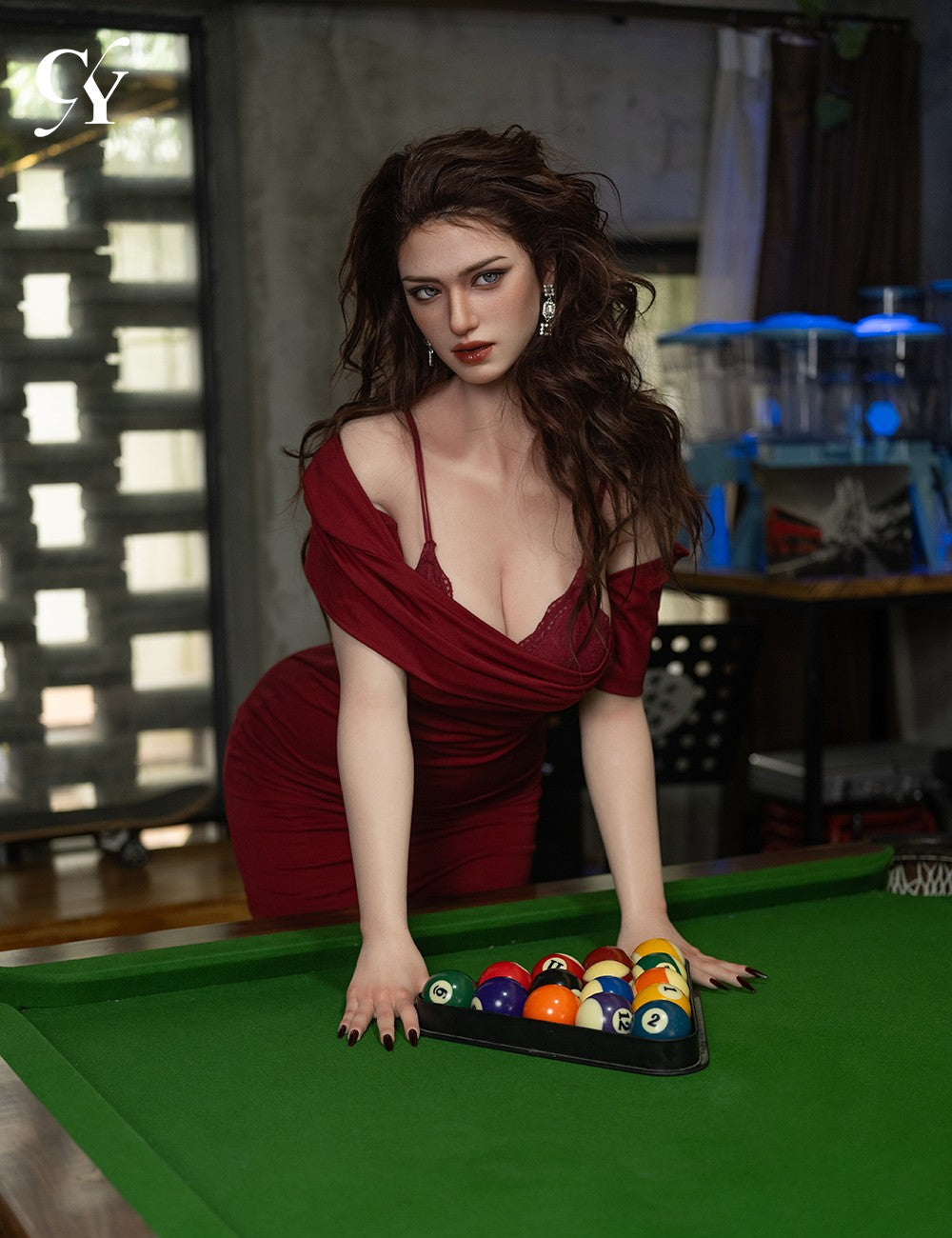 Elva bambola del sesso (TOP CYDOLL Coppa E da 176 cm (TPE+silicone)