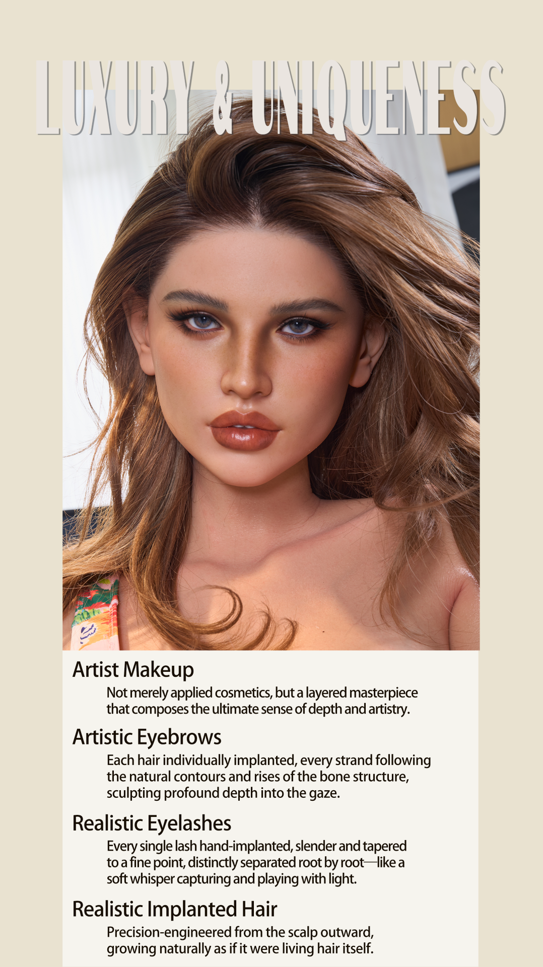 Elsa Modell 21 Deluxe sexpuppe (Gynoid Doll 164cm F-cup Silikon)