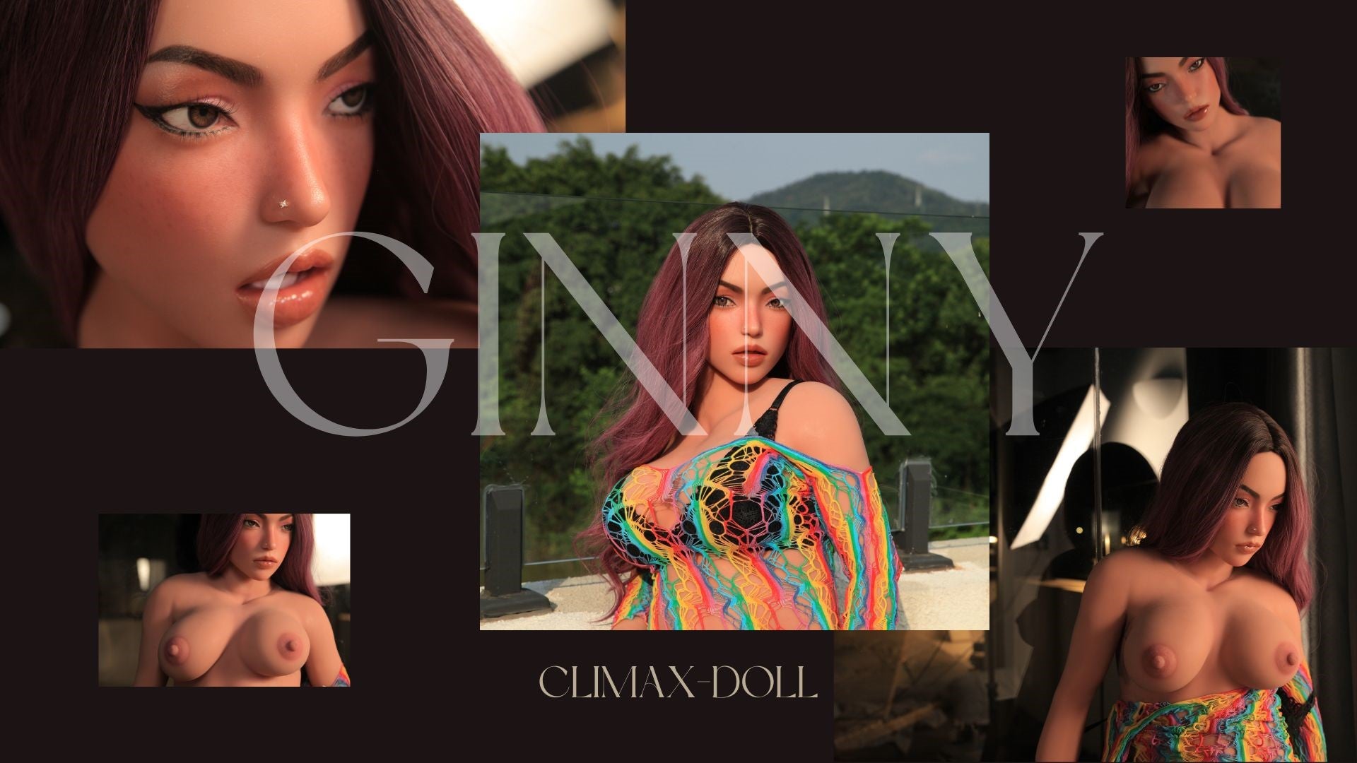 Bambola di sesso ginny (Climax Doll Pro 155cm d-kupa tpe+silicone)