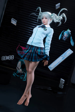 Hatsune Miko sexpuppe (FunWest Doll 159 cm a-cup #041S Silicon)