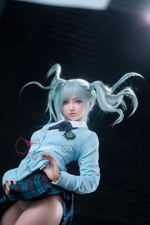 Hatsune Miko sexpuppe (FunWest Doll 159 cm a-cup #041S Silicon)