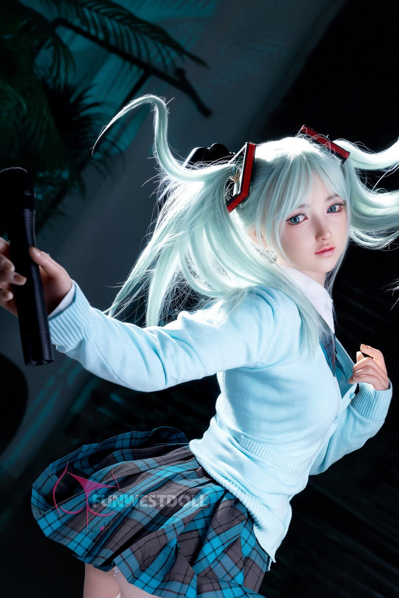 Hatsune Miko sexpuppe (FunWest Doll 159 cm a-cup #041S Silicon)