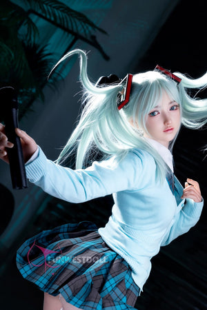 Hatsune Miko sexpuppe (FunWest Doll 159 cm a-cup #041S Silicon)
