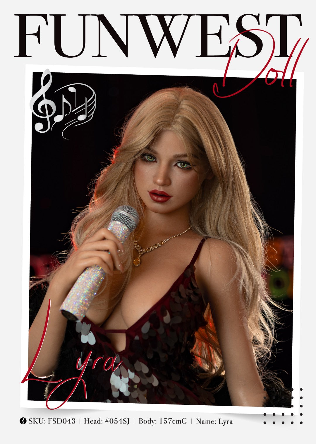 Lyra sexpuppe (FunWest Doll 157cm G-cup #054SJ RST Silikon)