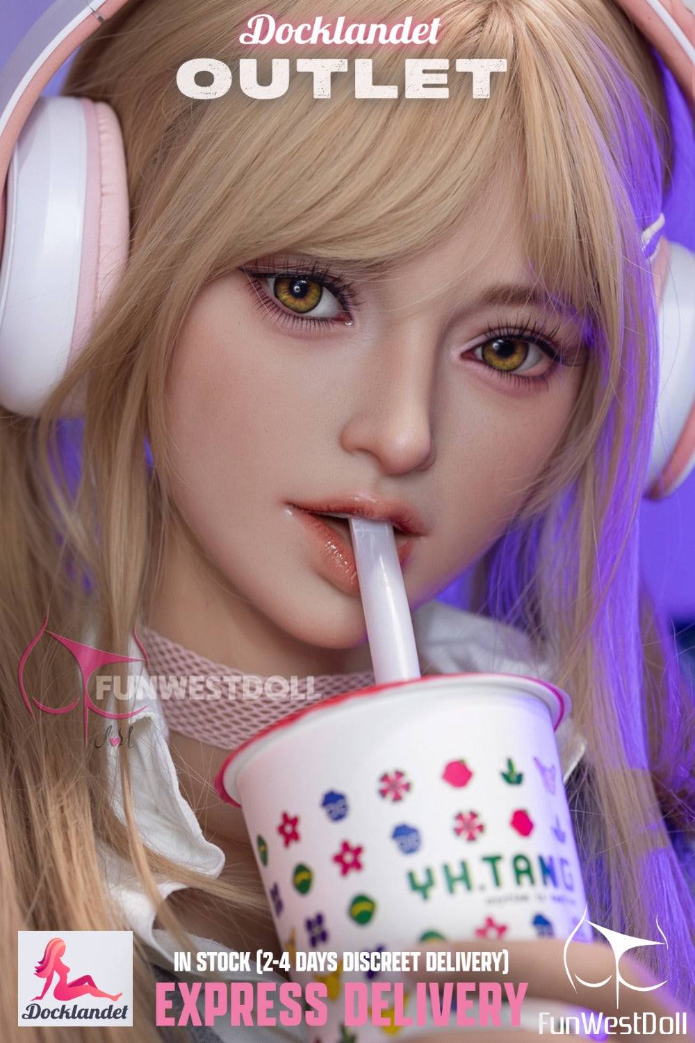 Alice Sex doll (FunWest Doll 159cm A-cup #038 S-TPE) EXPRESS OUTLET