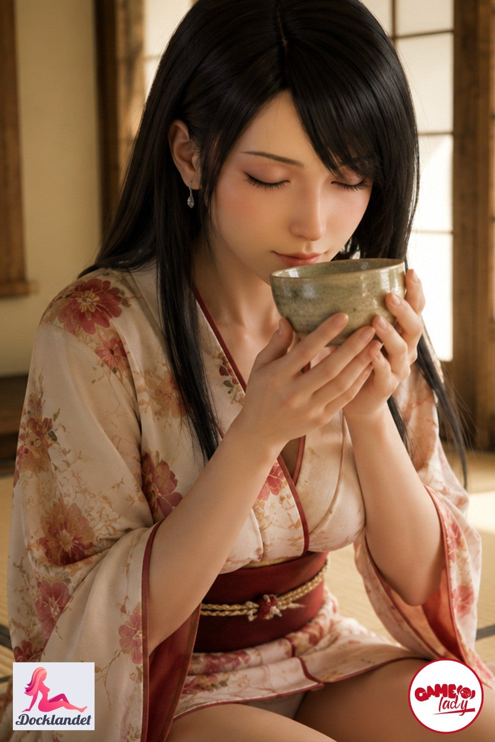 This version of Tifa has closed eyes. Tifa is a realistic cosplay doll from the world-renowned manufacturer Game Lady made entirely of silicone. A pine tree sex doll of 167 cm with a D-cup breast size and a mouth with movable jaw. Game Lady Tifa is inspired by the character Tifa Lockhart from the video game Final Fantasy VII.