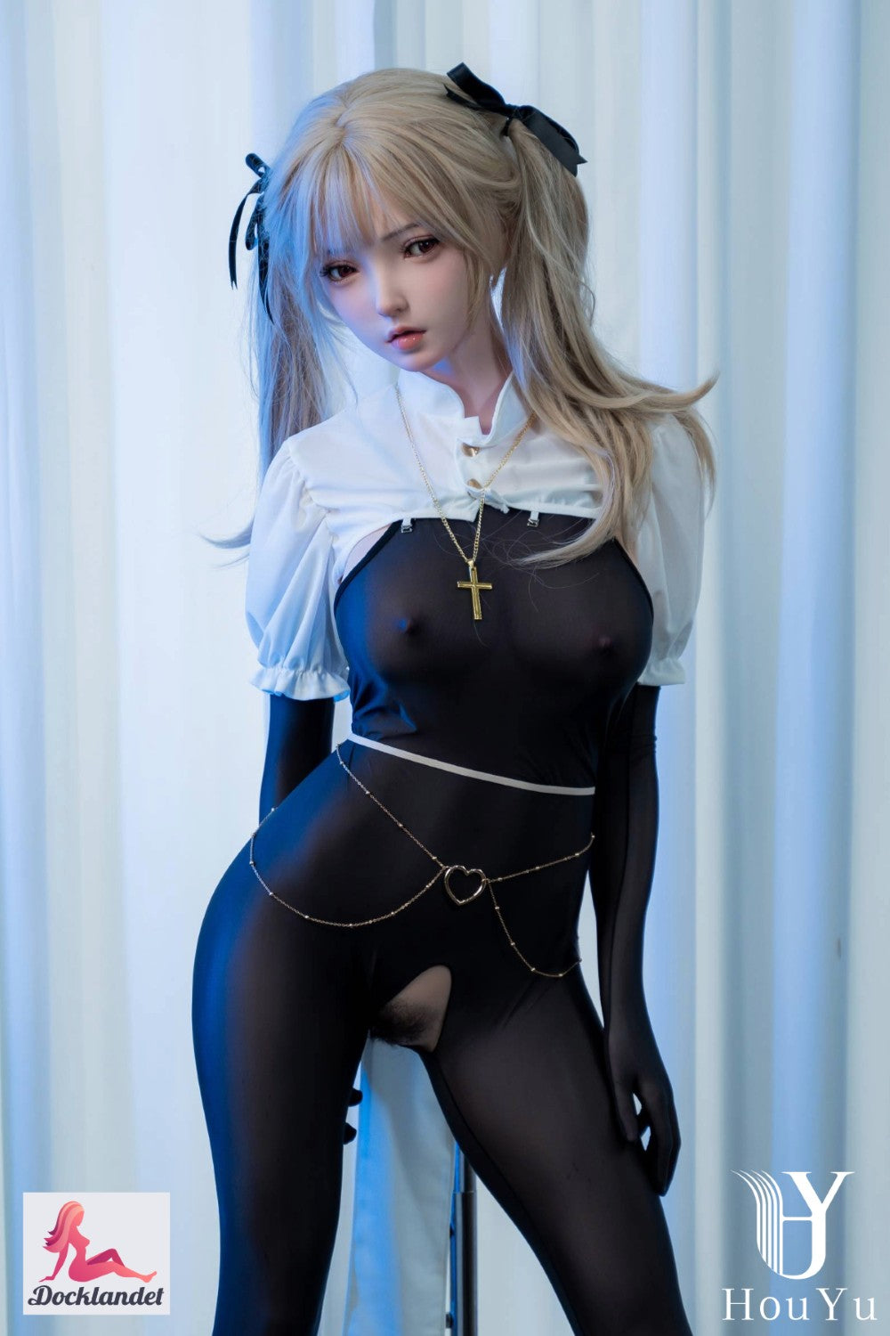 poupée sexuelle Eva (Poupée HouYu 158cm Bonnet D Silicone)