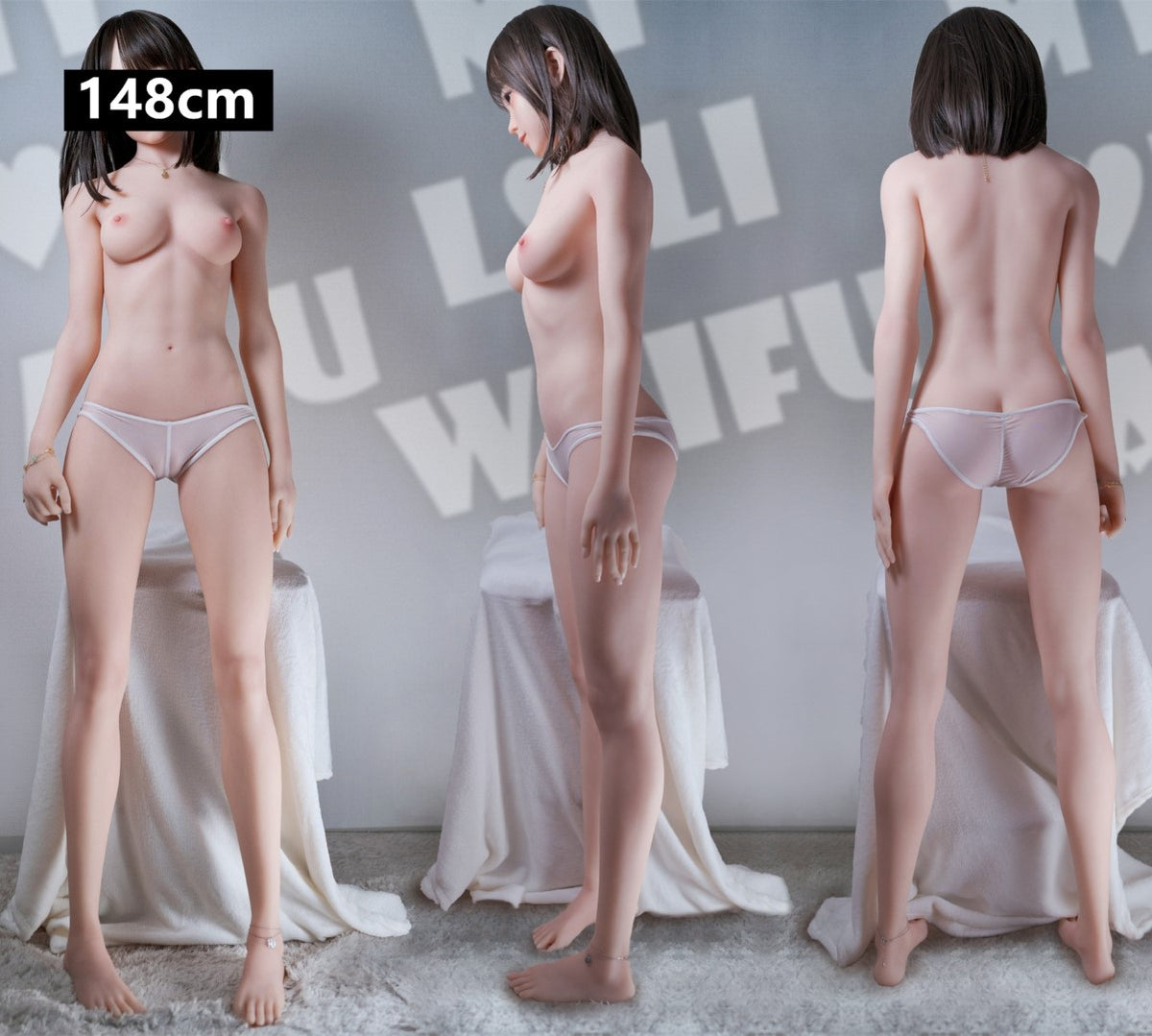 Mia poupée sexuelle (My Loli Waifu Bonnet B 148 cm #22 TPE+Silicone)
