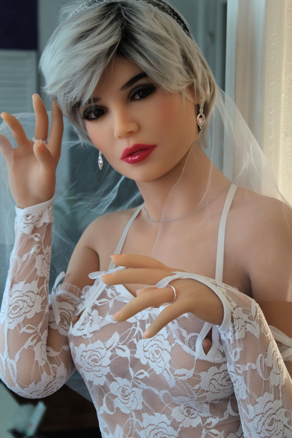 Marguerite poupée sexuelle (HRDoll 158 cm Bonnet B #47 TPE)