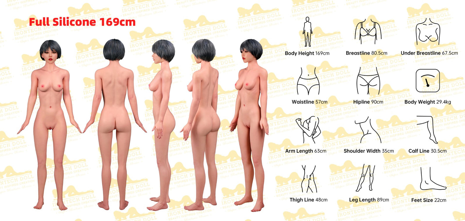 Layla sexpuppe (Irontech Doll 169cm C-cup S39 Silikon)