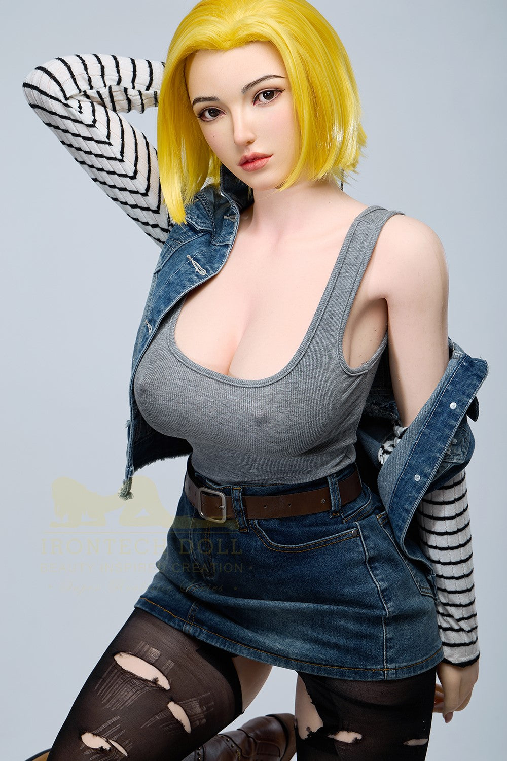 Joline Android 18 sexpuppe (Irontech Doll 159cm G-cup S41 Silikon)