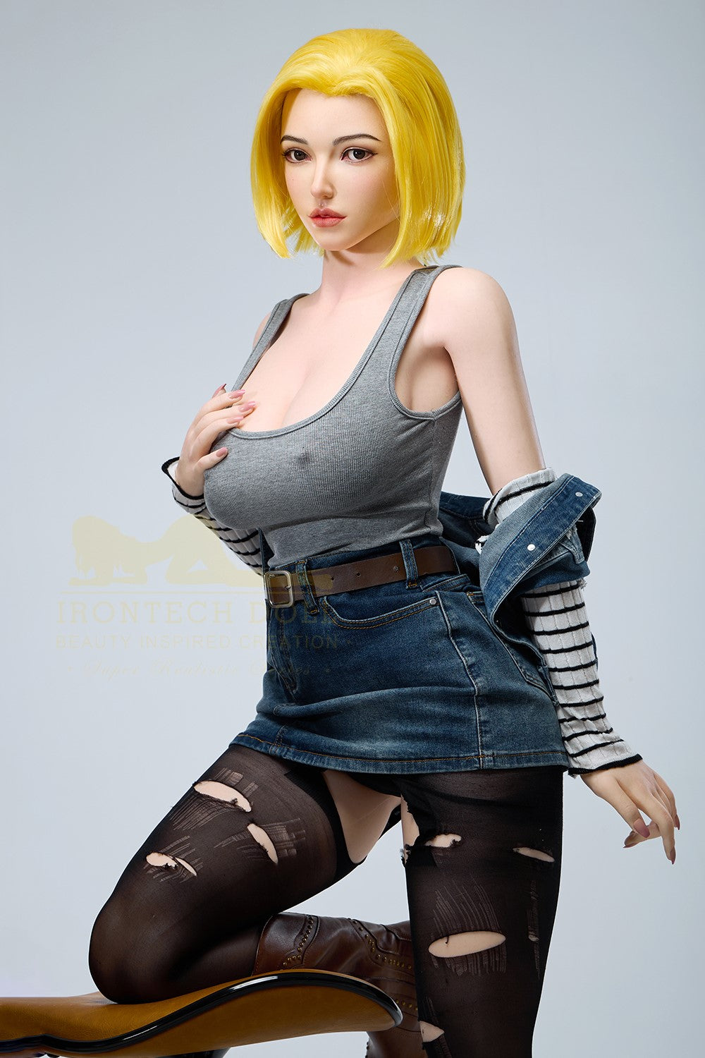 Joline Android 18 sexpuppe (Irontech Doll 159cm G-cup S41 Silikon)