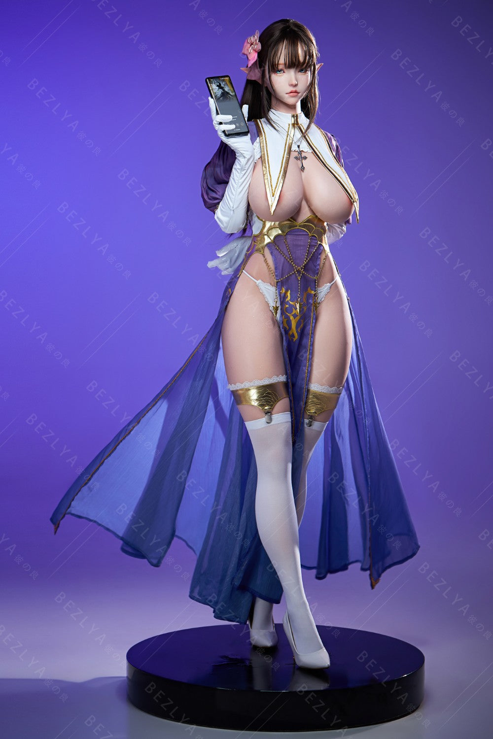 Zelda bambola del sesso (Bezlya Doll Coppa F da 157 cm (2,2 CF in silicone)