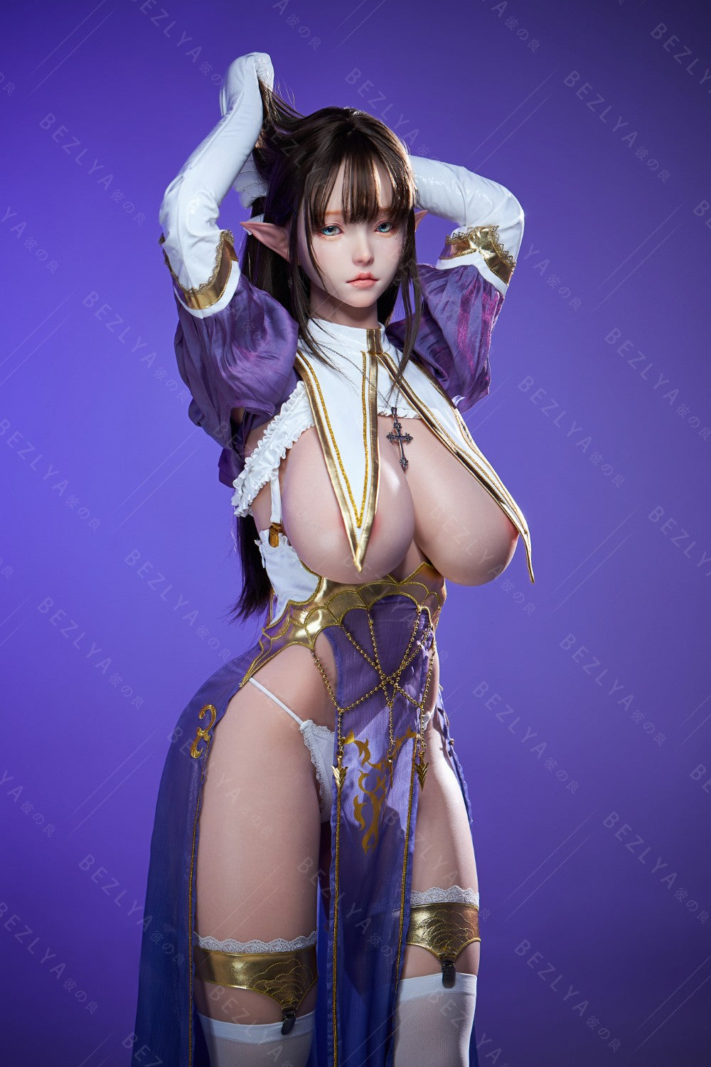 Zelda bambola del sesso (Bezlya Doll Coppa F da 157 cm (2,2 CF in silicone)